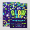 Search for glow in the dark dance invitations Neon dance party