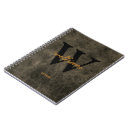 Search for black leather notebooks Monogrammed