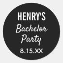 Search for bachelor party stickers Black