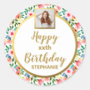 Search for happy birthday flower stickers For her