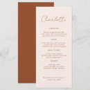 Search for guests name wedding menus Minimalist