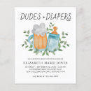 Search for dudes and diapers invitations Gender neutral