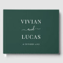 Search for emerald green guest books Minimalist