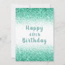 Search for 40th green birthday cards Modern