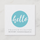 Search for turquoise business cards Cool