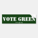 Search for green party bumper stickers Environment