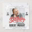 Recherche de photograph anniversaire invitations Élégant