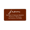 Search for to and from return address labels Simple