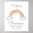 Search for gender reveal baby shower posters Watercolor