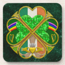 Search for clover designs coasters Shamrock