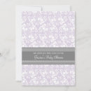 Search for lilac damask invitations Trendy