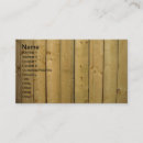 Search for wood fence business cards Rustic