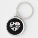 Search for baseball mom keychains Heart