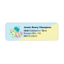Search for decorated egg return address labels Colourful