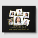 Search for funeral guest books Black