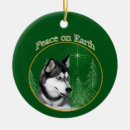 Search for husky ornaments Siberian husky dog
