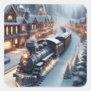 Recherche de train vintage autocollants Noël