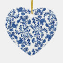 Search for blue and white china ornaments Floral