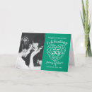 Recherche de 55 ans vœux cartes Émeraude