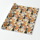 Search for cute cat wrapping paper Colorful