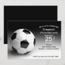 Search for black and white soccer invitations Boy