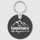 Search for adventure begins keychains Mountains