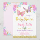 Recherche de papillon baby shower fille invitations Capricieux