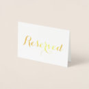 Search for gold foil place cards Elegant