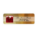 Search for wedding bouquet return address labels Red