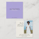 Recherche de lilas cartes visite Minimaliste moderne