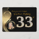 Search for 33rd birthday invitations Black