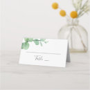 Search for folded place cards Greenery