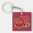 Search for double heart keychains Girly