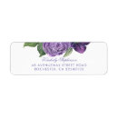 Search for purple floral wedding return address labels Lilac