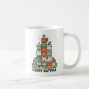 Search for funny cat christmas mugs Merry catmas