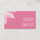 Search for resort business cards Palm