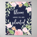 Search for bloom where you are planted posters Pink