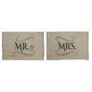 Search for burlap pillowcases Vintage