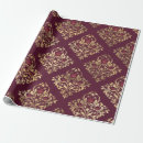 Search for red damask wrapping paper Chic