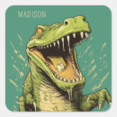 Search for funny crocodile stickers Illustration
