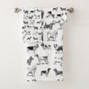 Search for dogs bath towels Black white