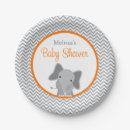 Search for elephant baby shower plates Chevron