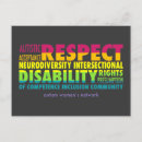 Search for disability horizontal postcards Autism