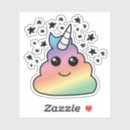 Search for funny poop emoji stickers Rainbow