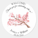 Search for pink cherry blossom wedding stickers Flowers
