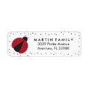 Search for black dots return address labels Cute