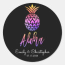 Search for pineapple wedding stickers Hawaii