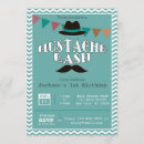 Recherche de coup moustache invitations Garçon