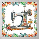 Search for vintage sewing machine posters Retro