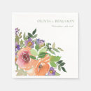 Search for purple floral napkins Watercolor